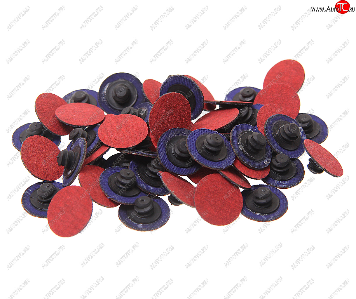 2 149 р. Круг шлифовальный 25мм (№120) абразивный красный 50шт. ROCKFORCE ROCKFORCE rf-bd1120c  с доставкой в г. Керчь