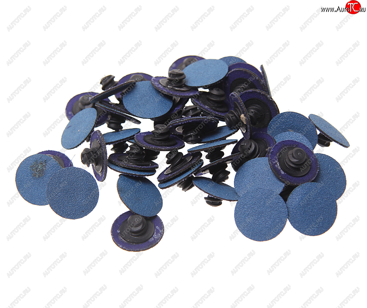 1 269 р. Круг шлифовальный 25мм (№120) абразивный синий 50шт. ROCKFORCE ROCKFORCE rf-bd1120z  с доставкой в г. Керчь