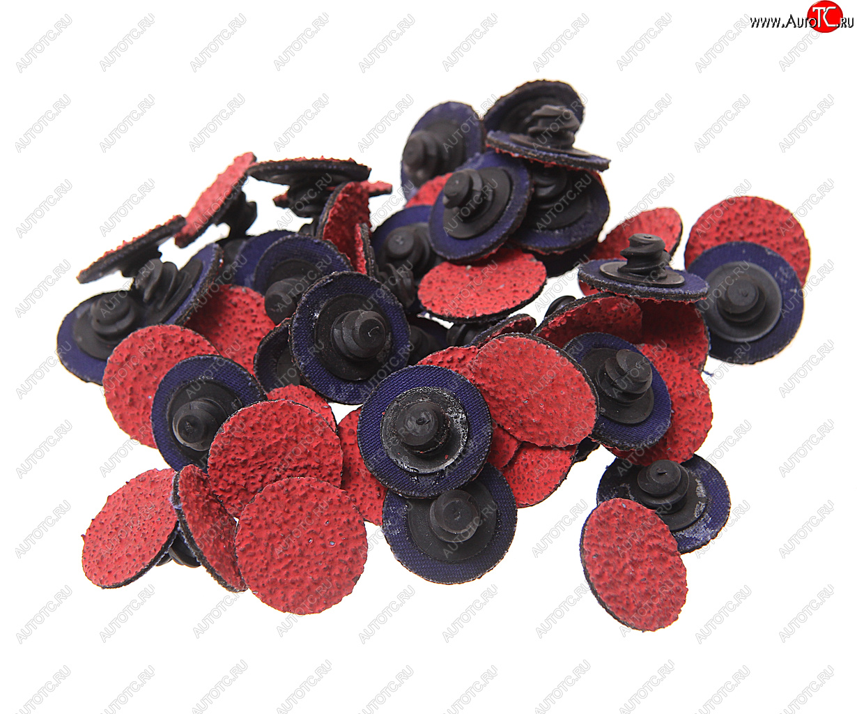 1 869 р. Круг шлифовальный 25мм (№36) абразивный красный 50шт. ROCKFORCE ROCKFORCE rf-bd136c  с доставкой в г. Керчь