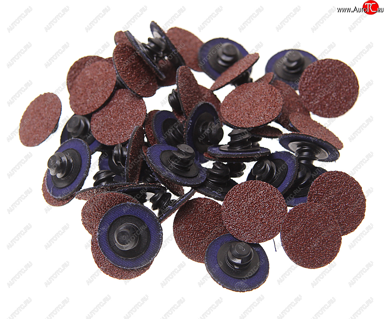 729 р. Круг шлифовальный 25мм (№60) абразивный коричневый 50шт. ROCKFORCE ROCKFORCE rf-bd160a  с доставкой в г. Керчь