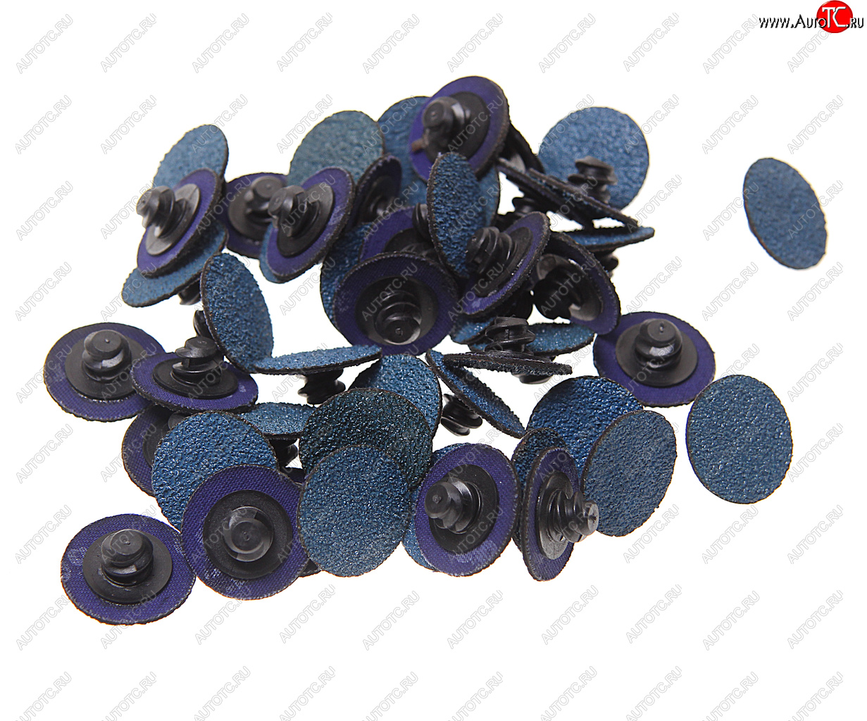 1 269 р. Круг шлифовальный 25мм (№60) абразивный синий 50шт. ROCKFORCE ROCKFORCE rf-bd160z  с доставкой в г. Керчь