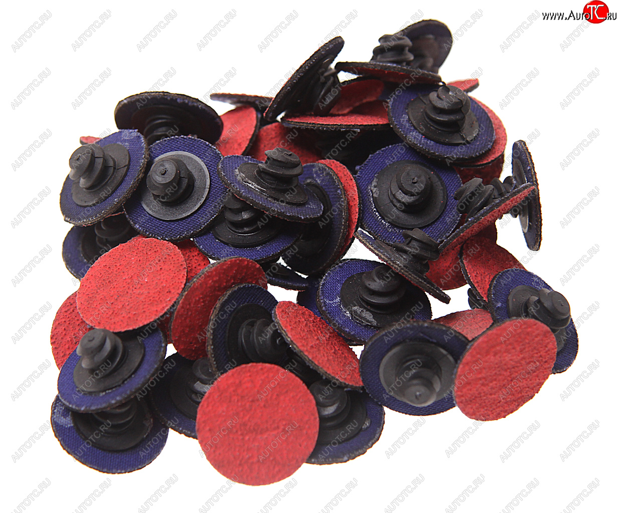 2 149 р. Круг шлифовальный 25мм (№80) абразивный красный 50шт. ROCKFORCE ROCKFORCE rf-bd180c  с доставкой в г. Керчь