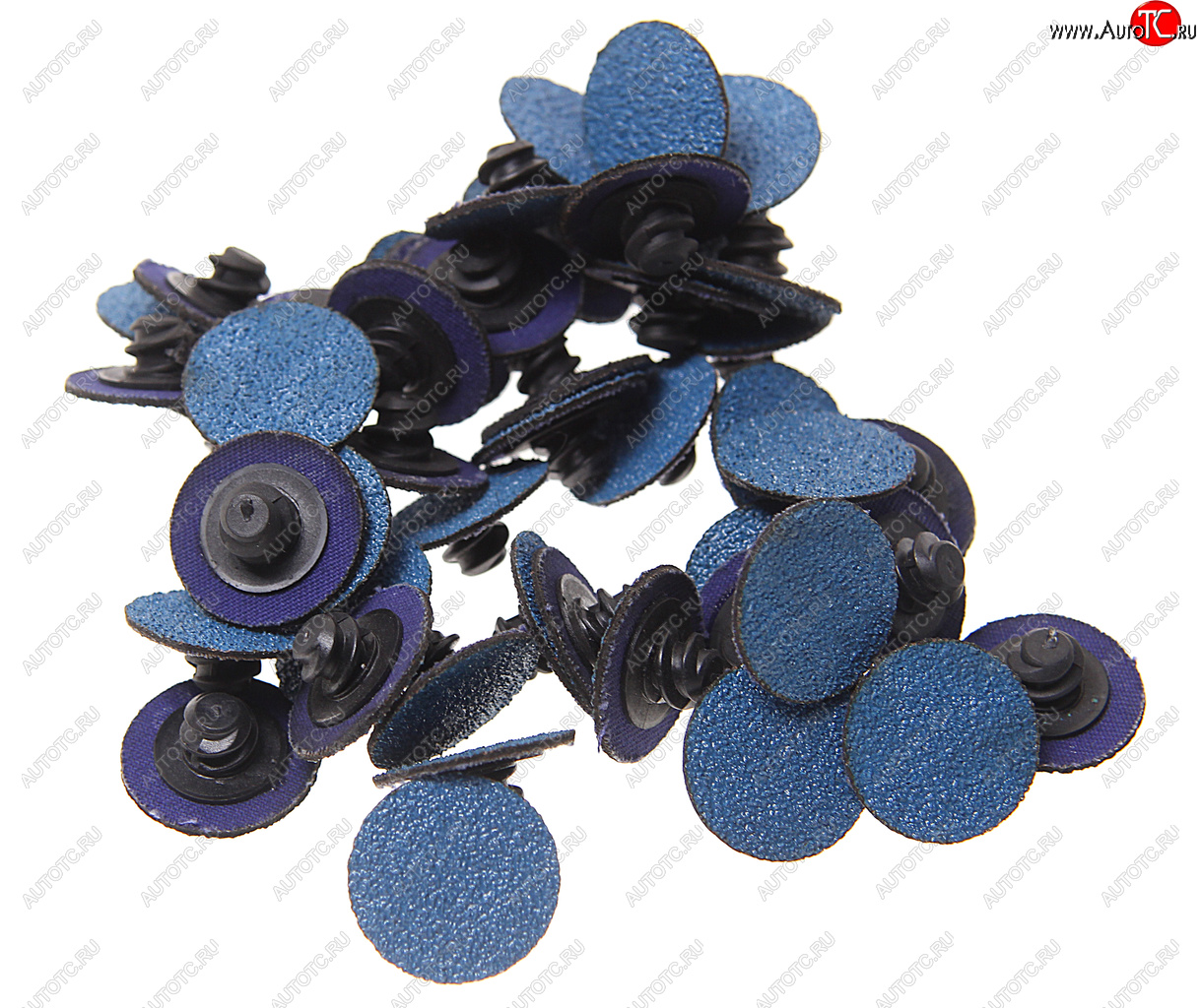 1 269 р. Круг шлифовальный 25мм (№80) абразивный синий 50шт. ROCKFORCE ROCKFORCE rf-bd180z  с доставкой в г. Керчь