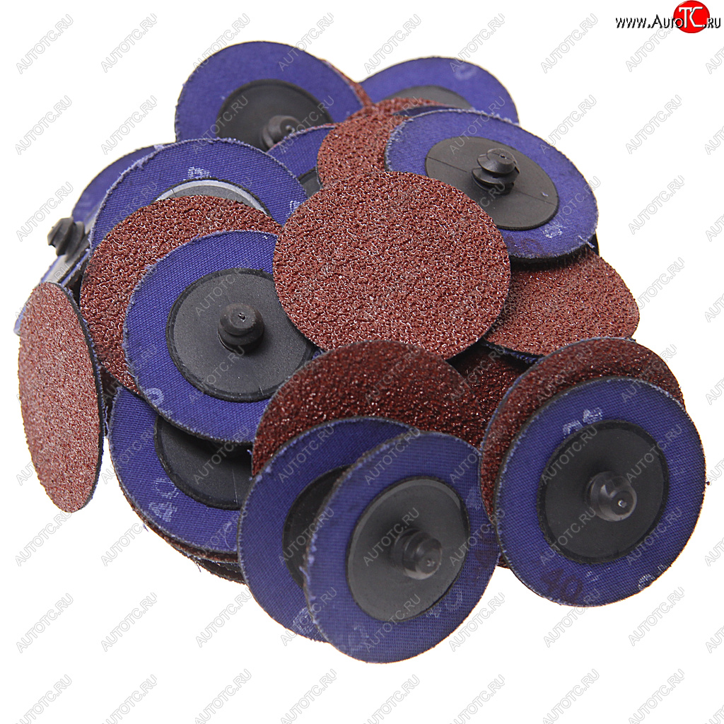 1 499 р. Круг шлифовальный 50мм (№40) абразивный коричневый 50шт. ROCKFORCE ROCKFORCE rf-bd240a  с доставкой в г. Керчь