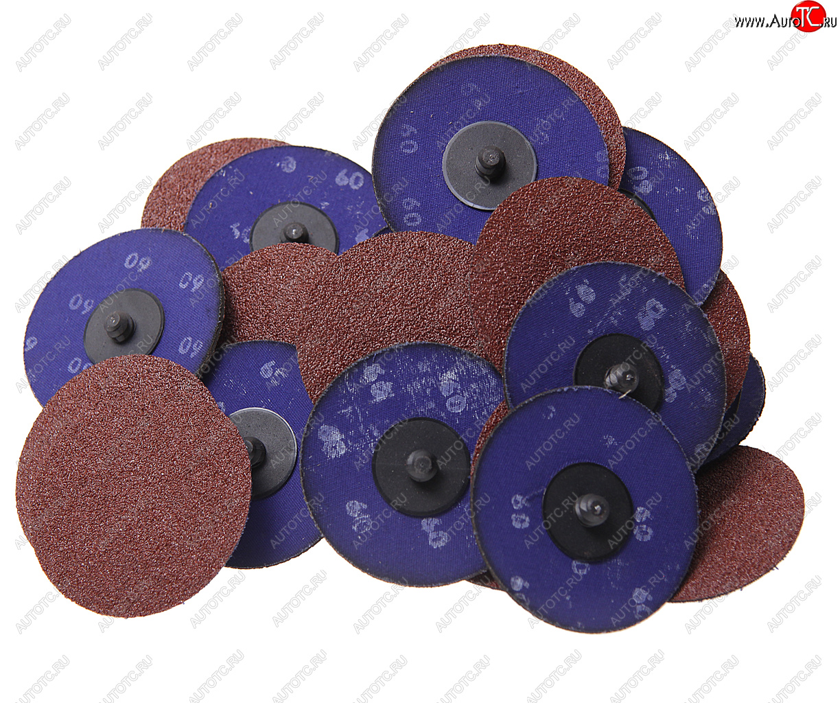 2 149 р. Круг шлифовальный 75мм (№60) абразивный коричневый 50шт. ROCKFORCE ROCKFORCE rf-bd360a  с доставкой в г. Керчь