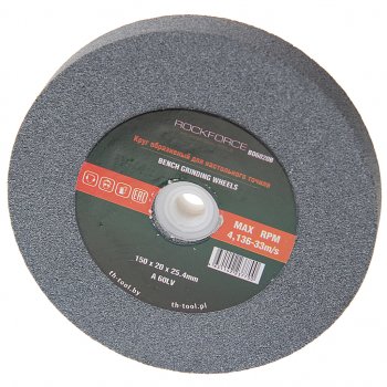 449 р. Круг для точила настольного 150x20x25.4мм (№60) абразивный ROCKFORCE ROCKFORCE rf-bd6020b  с доставкой в г. Керчь. Увеличить фотографию 1