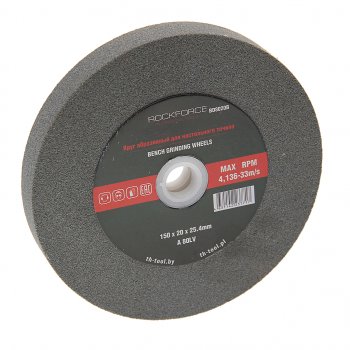 449 р. Круг для точила настольного 150x20x25.4мм (№80) абразивный ROCKFORCE ROCKFORCE rf-bd8020b  с доставкой в г. Керчь. Увеличить фотографию 1
