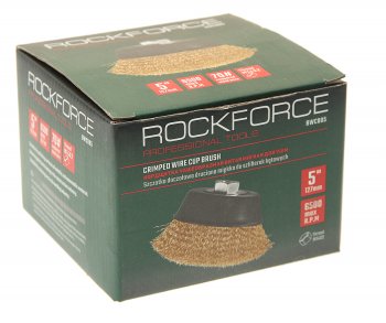 619 р. Кордщетка для УШМ чашка 125мм латунь ROCKFORCE ROCKFORCE rf-bwc005  с доставкой в г. Керчь. Увеличить фотографию 3