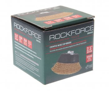264 р. Кордщетка для УШМ чашка 60мм латунь ROCKFORCE ROCKFORCE rf-bwc025  с доставкой в г. Керчь. Увеличить фотографию 3