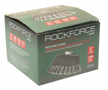 699 р. Кордщетка для УШМ чашка 125мм витая сталь ROCKFORCE ROCKFORCE rf-bwc105  с доставкой в г. Керчь. Увеличить фотографию 3