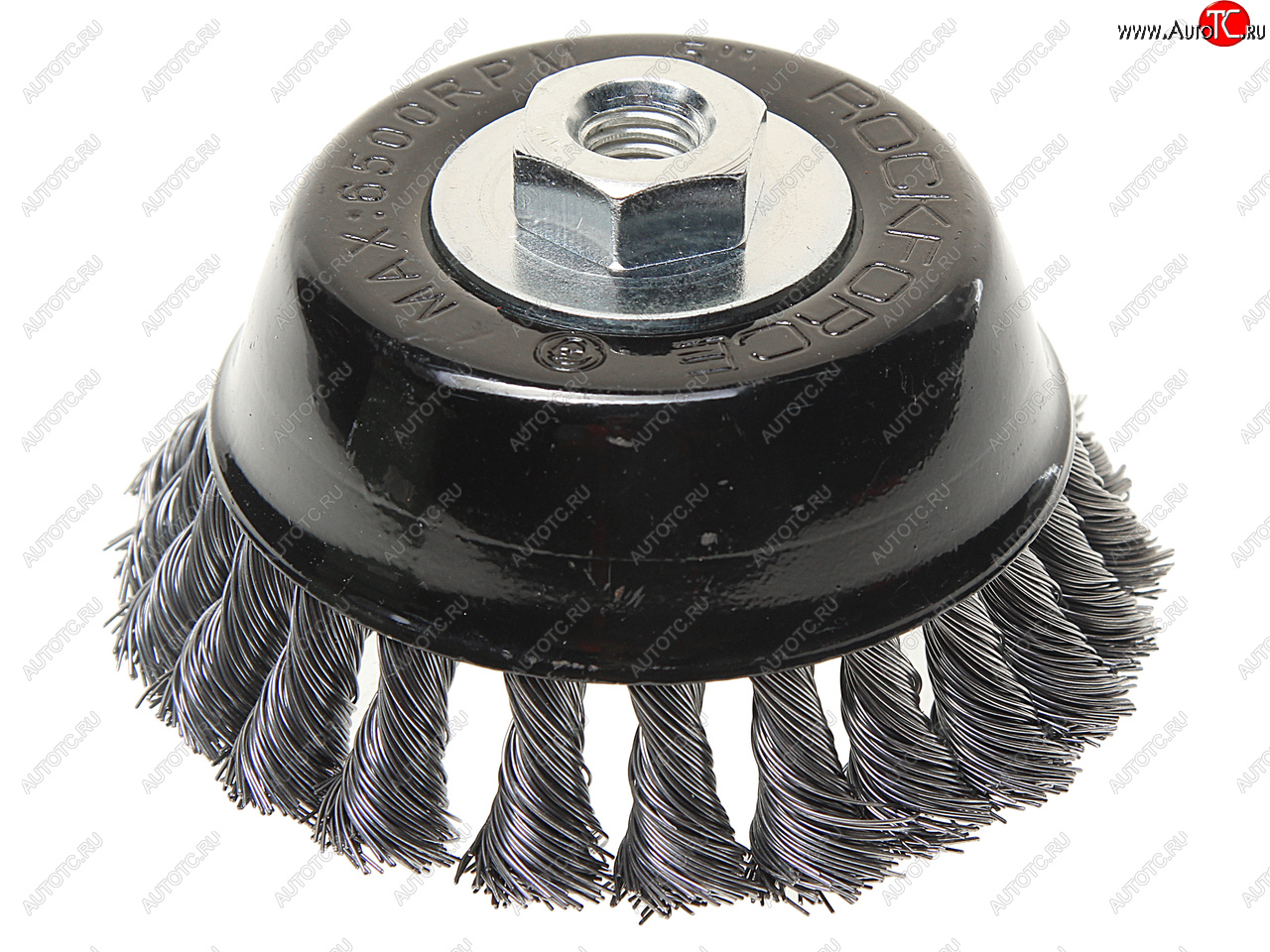 699 р. Кордщетка для УШМ чашка 125мм витая сталь ROCKFORCE ROCKFORCE rf-bwc105  с доставкой в г. Керчь