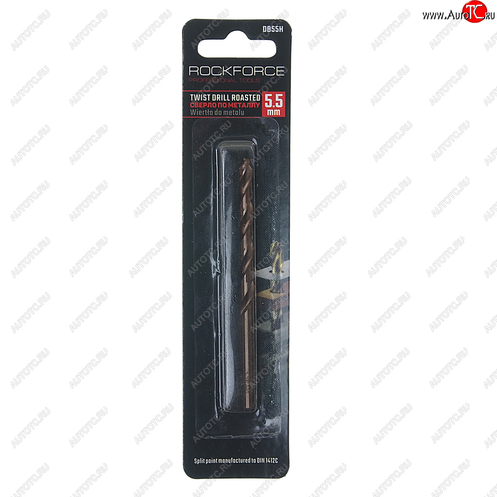 111 р. Сверло по металлу 5.5мм HSS Cobalt ROCKFORCE ROCKFORCE rf-db55h  с доставкой в г. Керчь