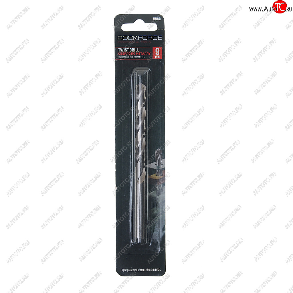 196 р. Сверло по металлу 9.0мм HSS ROCKFORCE ROCKFORCE rf-db90 ROCKFORCE rf-db90  с доставкой в г. Керчь