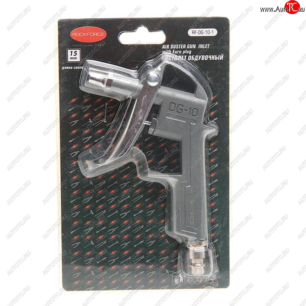 359 р. Пистолет продувочный пневматический (сопло 15мм) в блистере ROCKFORCE ROCKFORCE rf-dg-10-1  с доставкой в г. Керчь