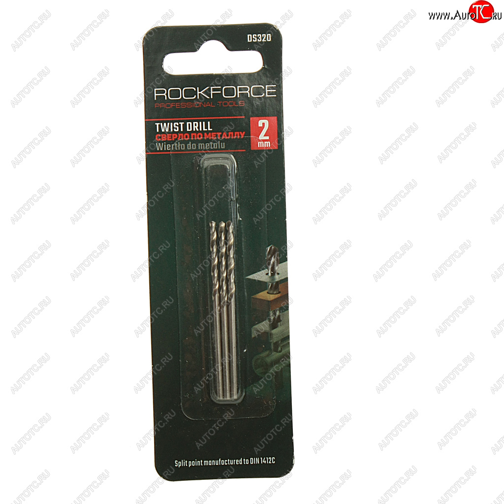 87 р. Сверло по металлу 2.0мм HSS (3шт.) ROCKFORCE ROCKFORCE rf-ds320  с доставкой в г. Керчь