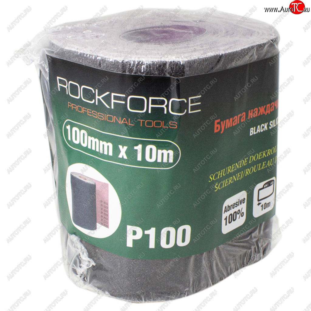 749 р. Бумага наждачная P-100 100ммх10м на тканевой основе рулон ROCKFORCE ROCKFORCE rf-fb4100c  с доставкой в г. Керчь