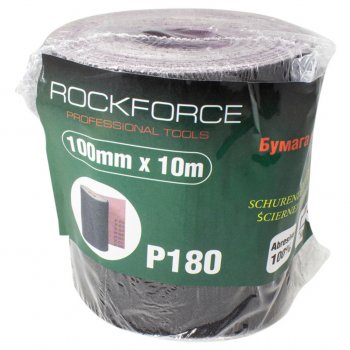 869 р. Бумага наждачная P-180 100ммх10м на тканевой основе рулон ROCKFORCE ROCKFORCE rf-fb4180c  с доставкой в г. Керчь. Увеличить фотографию 1