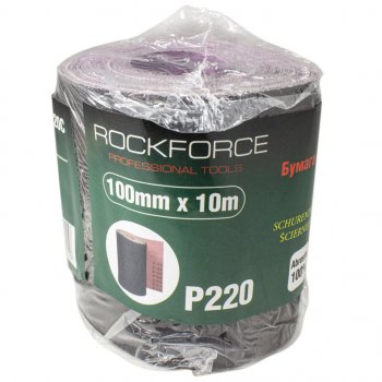 979 р. Бумага наждачная P-220 100ммх10м на тканевой основе рулон ROCKFORCE ROCKFORCE rf-fb4220c  с доставкой в г. Керчь. Увеличить фотографию 1