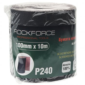 849 р. Бумага наждачная P-240 100ммх10м на тканевой основе рулон ROCKFORCE ROCKFORCE rf-fb4240c  с доставкой в г. Керчь. Увеличить фотографию 1