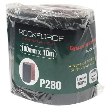 929 р. Бумага наждачная P-280 100ммх10м на тканевой основе рулон ROCKFORCE ROCKFORCE rf-fb4280c  с доставкой в г. Керчь. Увеличить фотографию 1