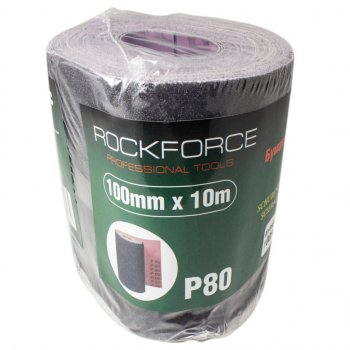 849 р. Бумага наждачная P-80 100ммх10м на тканевой основе рулон ROCKFORCE ROCKFORCE rf-fb480c  с доставкой в г. Керчь. Увеличить фотографию 1