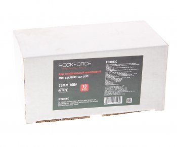 1 969 р. Круг шлифовальный лепестковый 75мм (№100) 10шт. ROCKFORCE ROCKFORCE rf-fd3100c  с доставкой в г. Керчь. Увеличить фотографию 1