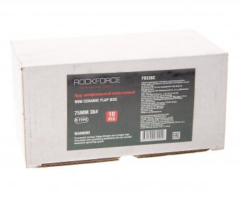 2 199 р. Круг шлифовальный лепестковый 75мм (№36) 10шт. ROCKFORCE ROCKFORCE rf-fd336c  с доставкой в г. Керчь. Увеличить фотографию 2