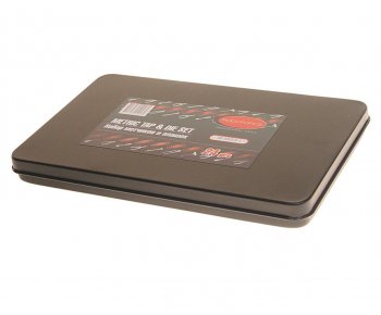 3 099 р. Набор метчиков и плашек метрический 24 предмета ROCKFORCE ROCKFORCE rf-m024-1  с доставкой в г. Керчь. Увеличить фотографию 3