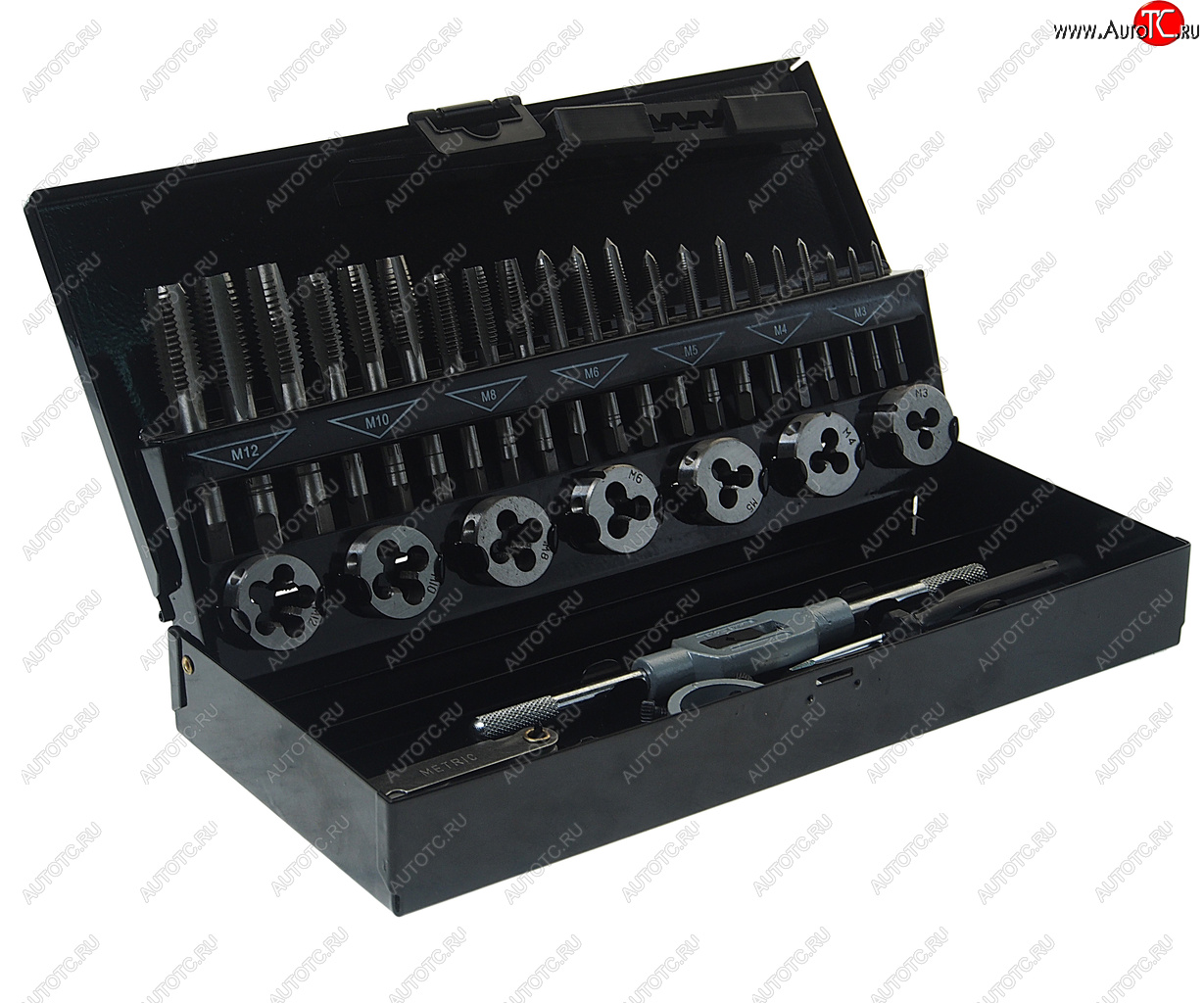 3 299 р. Набор метчиков и плашек 32 предмета ROCKFORCE ROCKFORCE rf-m032-1 ROCKFORCE rf-m032-1  с доставкой в г. Керчь