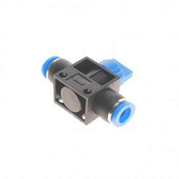 259 р. Фитинг для пластиковых трубок 8x8мм с краном ROCKFORCE ROCKFORCE rf-shvff08-08  с доставкой в г. Керчь. Увеличить фотографию 2
