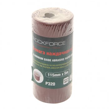 319 р. Бумага наждачная P-320 115ммх5м рулон ROCKFORCE ROCKFORCE rf-sr2320a  с доставкой в г. Керчь. Увеличить фотографию 1