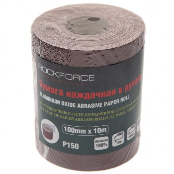 559 р. Бумага наждачная P-150 100ммх10м рулон ROCKFORCE ROCKFORCE rf-sr4150a  с доставкой в г. Керчь. Увеличить фотографию 1