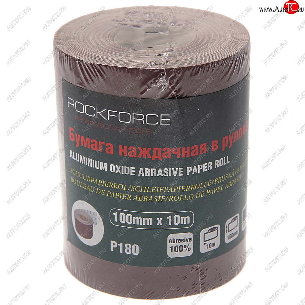 559 р. Бумага наждачная P-180 100ммх10м рулон ROCKFORCE ROCKFORCE rf-sr4180a  с доставкой в г. Керчь