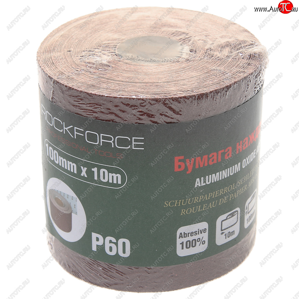 479 р. Бумага наждачная P-60 100ммх10м рулон ROCKFORCE ROCKFORCE rf-sr460a  с доставкой в г. Керчь