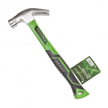 429 р. Молоток гвоздодер 0.250кг фибергласовая ручка ROCKFORCE ROCKFORCE rf-t7008  с доставкой в г. Керчь. Увеличить фотографию 1