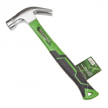 579 р. Молоток гвоздодер 0.450кг фибергласовая ручка ROCKFORCE ROCKFORCE rf-t7016  с доставкой в г. Керчь. Увеличить фотографию 1