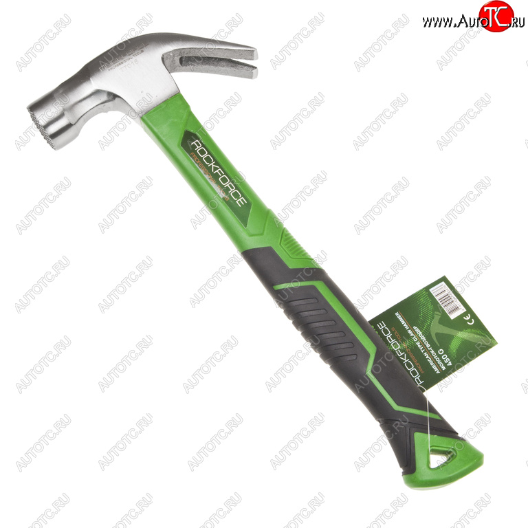 579 р. Молоток гвоздодер 0.450кг фибергласовая ручка ROCKFORCE ROCKFORCE rf-t7016  с доставкой в г. Керчь