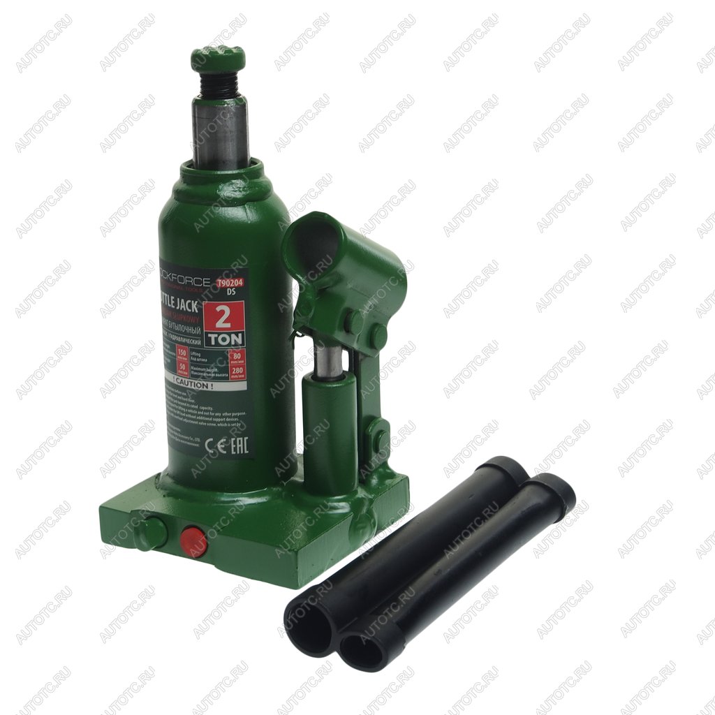 1 539 р. Домкрат бутылочный 2т 150-280мм с клапаном ROCKFORCE ROCKFORCE rf-t90204(ds)  с доставкой в г. Керчь