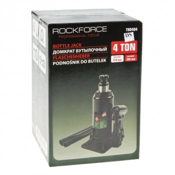 2 459 р. Домкрат бутылочный 4т 178-338мм с клапаном ROCKFORCE ROCKFORCE rf-t90404(ds)  с доставкой в г. Керчь. Увеличить фотографию 3