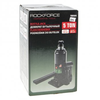 2 369 р. Домкрат бутылочный 5т 195-395мм с клапаном ROCKFORCE ROCKFORCE rf-t90504(ds)  с доставкой в г. Керчь. Увеличить фотографию 3
