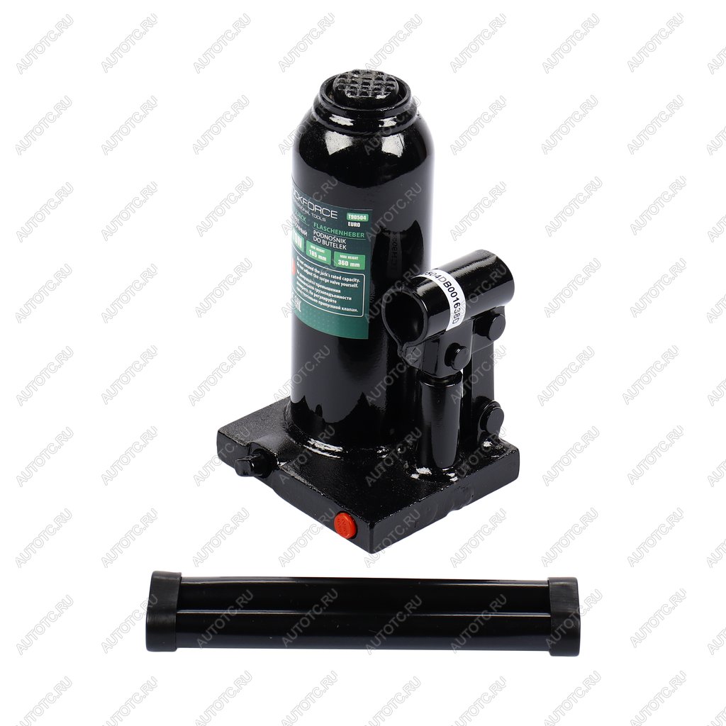 2 579 р. Домкрат бутылочный 5т 185-360мм с клапаном ROCKFORCE ROCKFORCE rf-t90504euro  с доставкой в г. Керчь