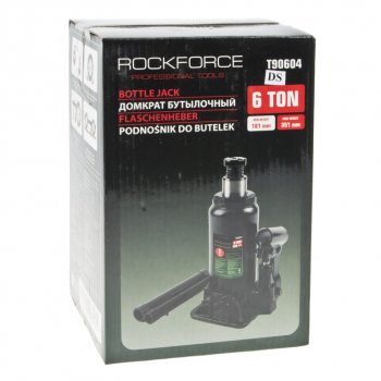 2 699 р. Домкрат бутылочный 6т 181-351мм с клапаном ROCKFORCE ROCKFORCE rf-t90604(ds)  с доставкой в г. Керчь. Увеличить фотографию 3