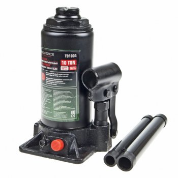 3 199 р. Домкрат бутылочный 10т 200-385мм с клапаном ROCKFORCE ROCKFORCE rf-t91004(ds)  с доставкой в г. Керчь. Увеличить фотографию 1