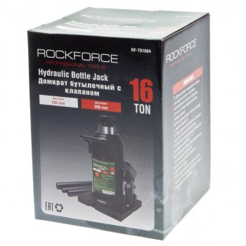 5 549 р. Домкрат бутылочный 16т 205-390мм с клапаном ROCKFORCE ROCKFORCE rf-t91604  с доставкой в г. Керчь. Увеличить фотографию 3