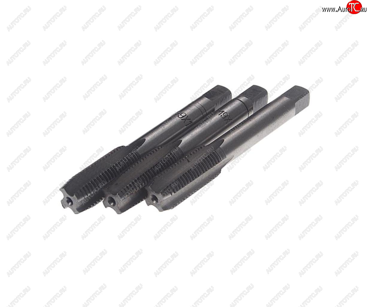 379 р. Метчик М09x1.0мм комплект 3шт. в пластиковом футляре ROCKFORCE ROCKFORCE rf-tap09100  с доставкой в г. Керчь
