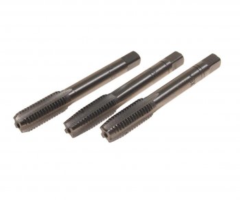 379 р. Метчик М09x1.25мм комплект 3шт. в пластиковом футляре ROCKFORCE ROCKFORCE rf-tap09125  с доставкой в г. Керчь. Увеличить фотографию 1