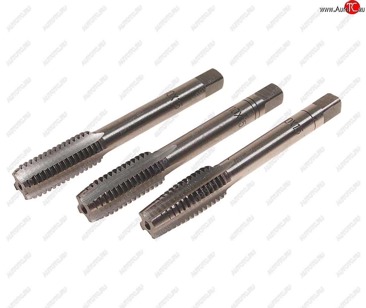 339 р. Метчик М10x1.5мм комплект 3шт. в пластиковом футляре ROCKFORCE ROCKFORCE rf-tap10150  с доставкой в г. Керчь
