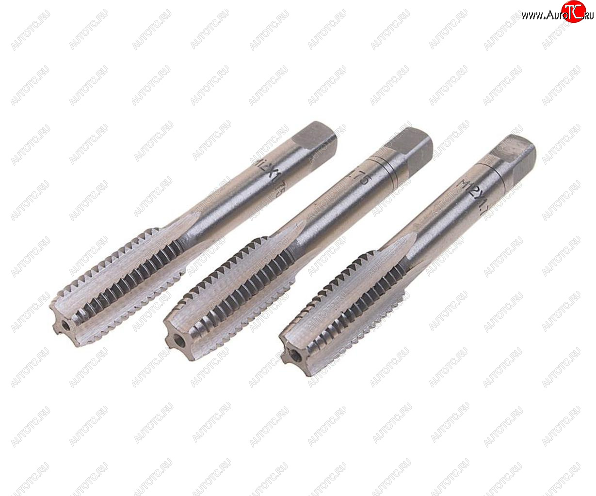 349 р. Метчик М12x1.75мм комплект 3шт. в пластиковом футляре ROCKFORCE ROCKFORCE rf-tap12175  с доставкой в г. Керчь