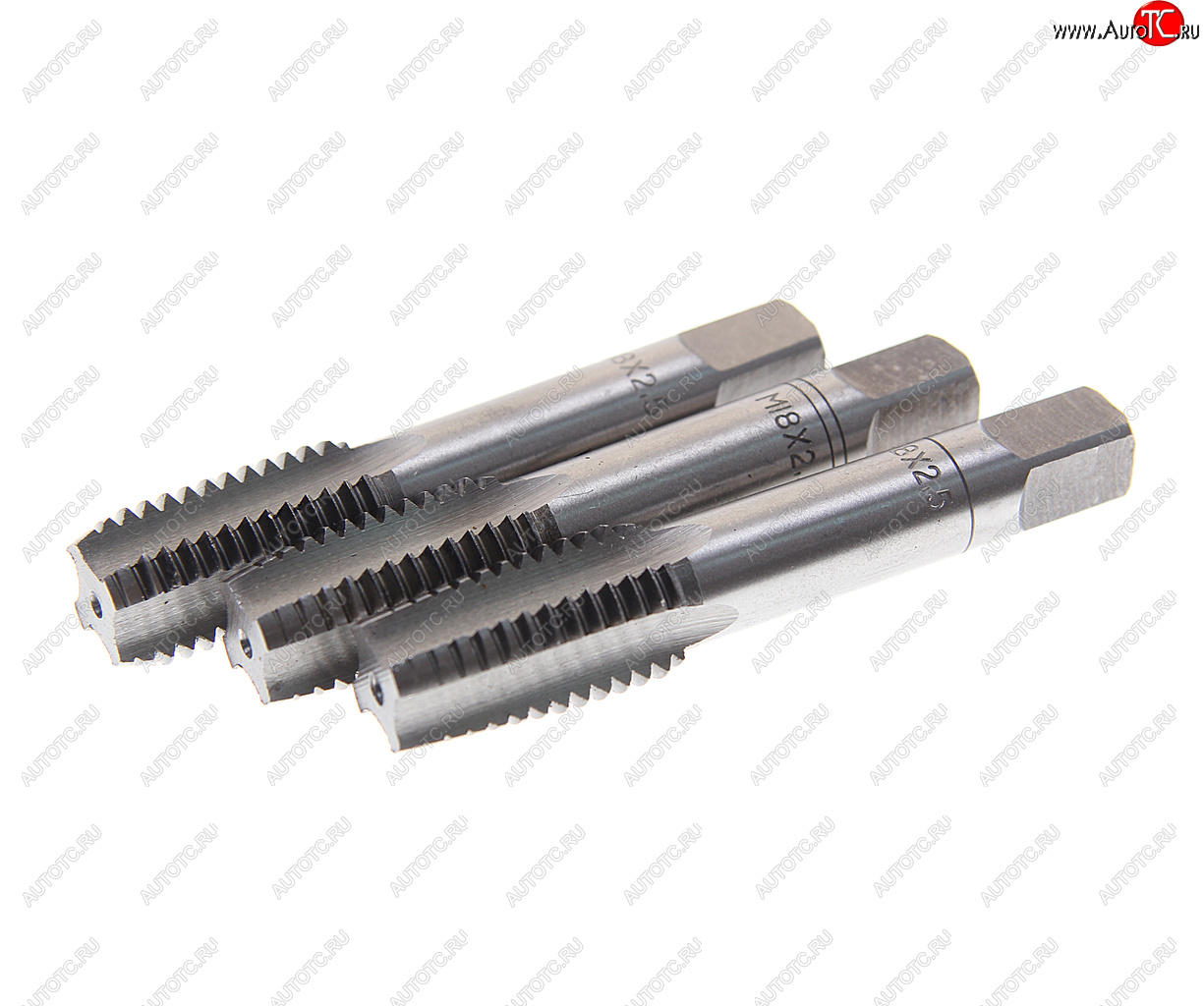 1 299 р. Метчик М18x2.5мм комплект 3шт. в пластиковом футляре ROCKFORCE ROCKFORCE rf-tap18x2.5  с доставкой в г. Керчь
