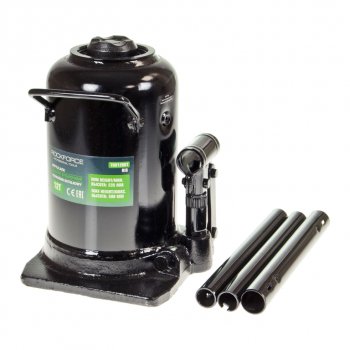 12 599 р. Домкрат бутылочный 12т 235-500мм 2-х плунжерный ROCKFORCE ROCKFORCE rf-th812001big  с доставкой в г. Керчь. Увеличить фотографию 1